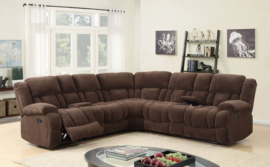 JADE21- CHOCOLATE SECTIONAL SKU: JADE21