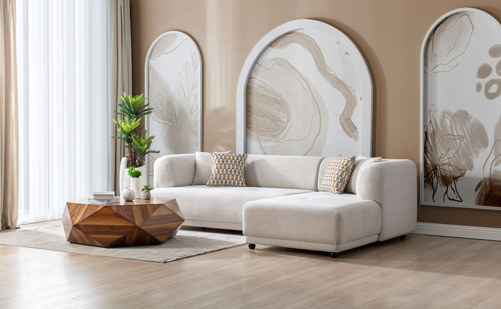 Lyna Ivory 2 Pc 105" RAF Sectional