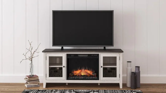 W287-68 TV Stand W/Fireplace 60" L