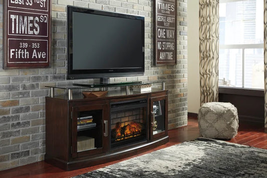 W757-48 TV Stand w/Fireplace 60"L