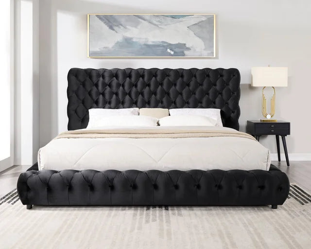 Dream Black Platform Bed - Queen, King