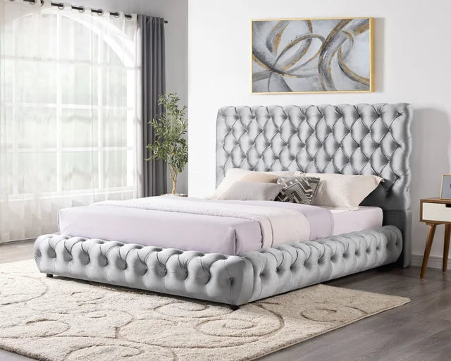 Dream Gray Platform Bed - Queen, King