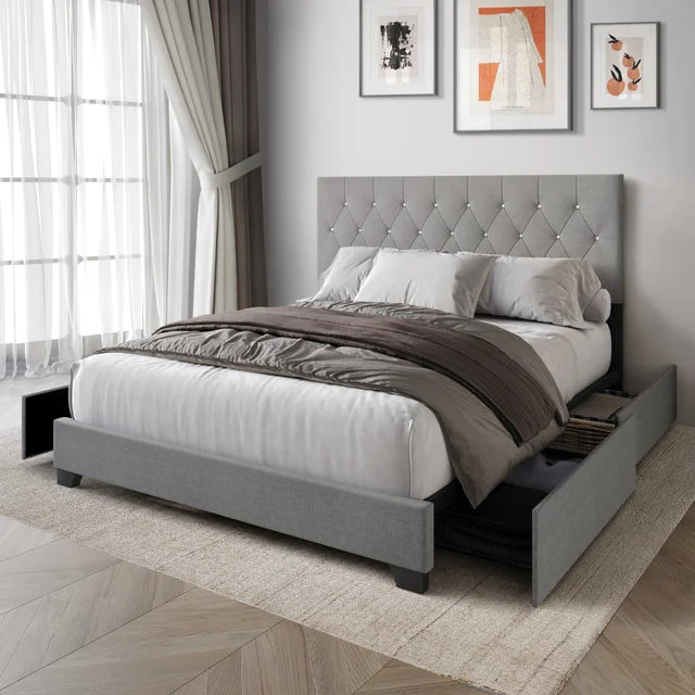 HH985 Platform Bed - Full, Queen, King