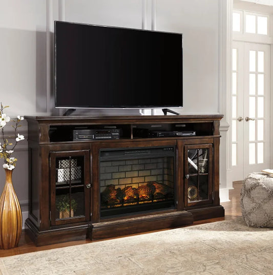 W701-88 TV Stand w/Fireplace 72"L