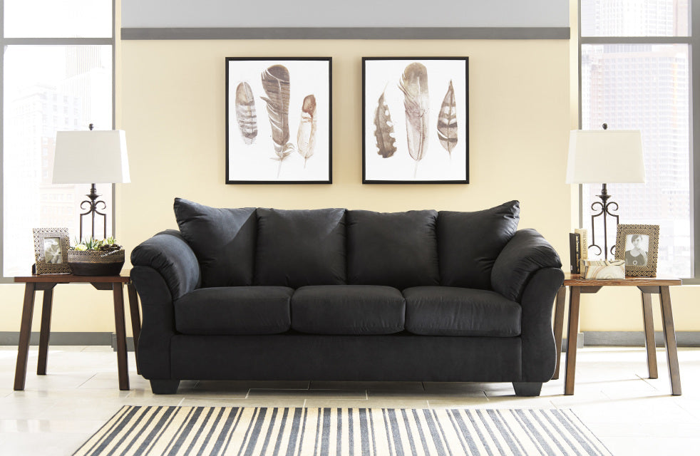 Ashley 750-08 Black - Sofa & Loveseat