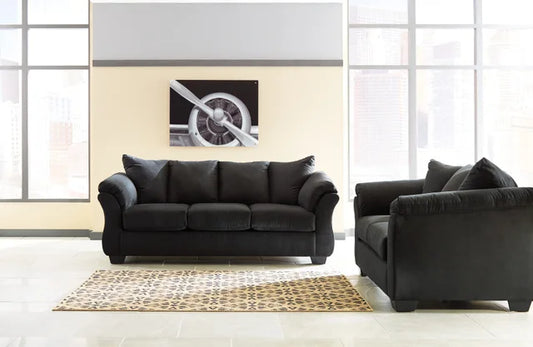 Ashley 750-08 Black - Sofa & Loveseat