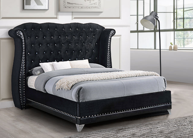 Luxor Black Platform Bed King (Queen Sold Out)