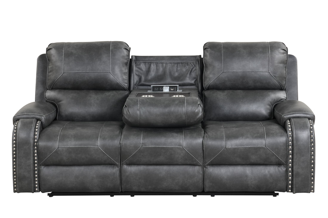 Titan2003-Charcoal OVERSIZED 3pc Reclining Set