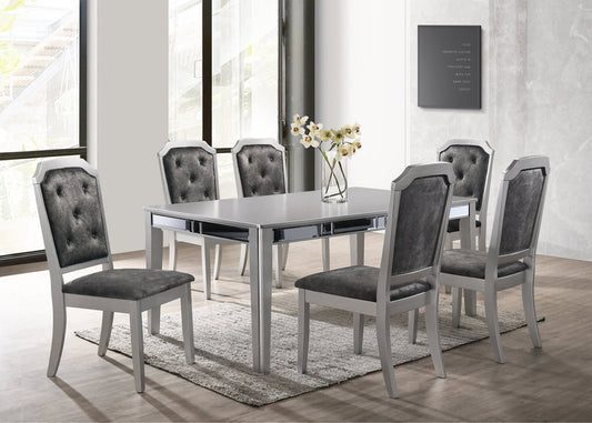 Travis Silver 7-Piece Dining Set