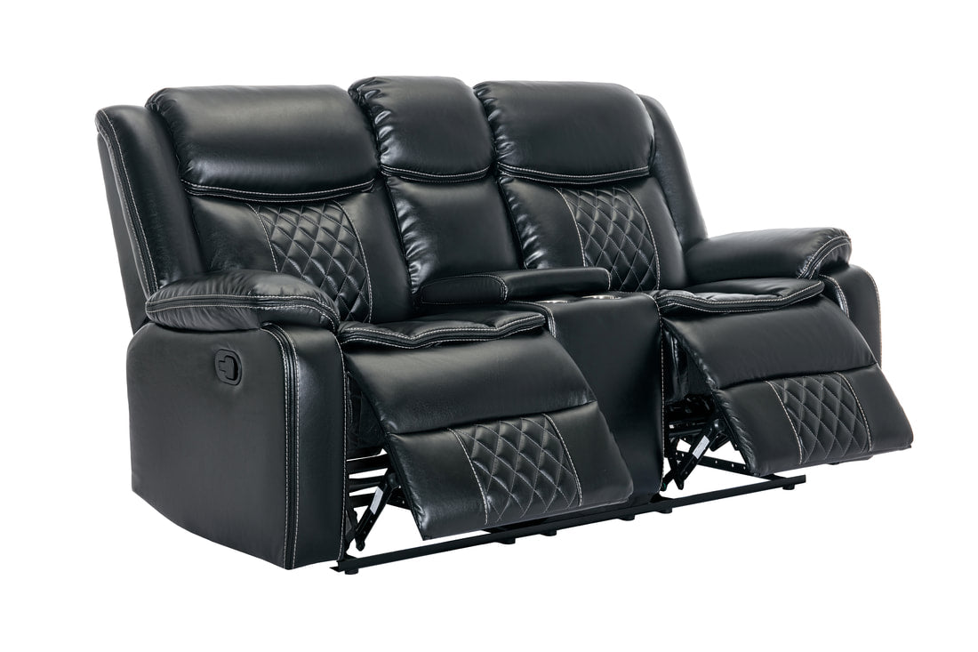 Weston Black - 3PC Reclining Living Room Set