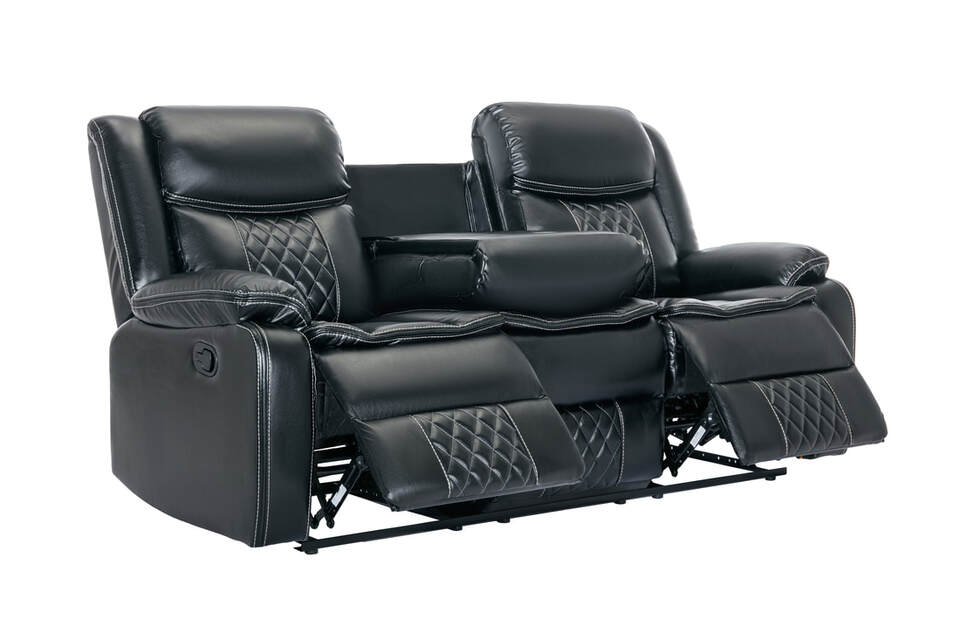 Weston Black - 3PC Reclining Living Room Set