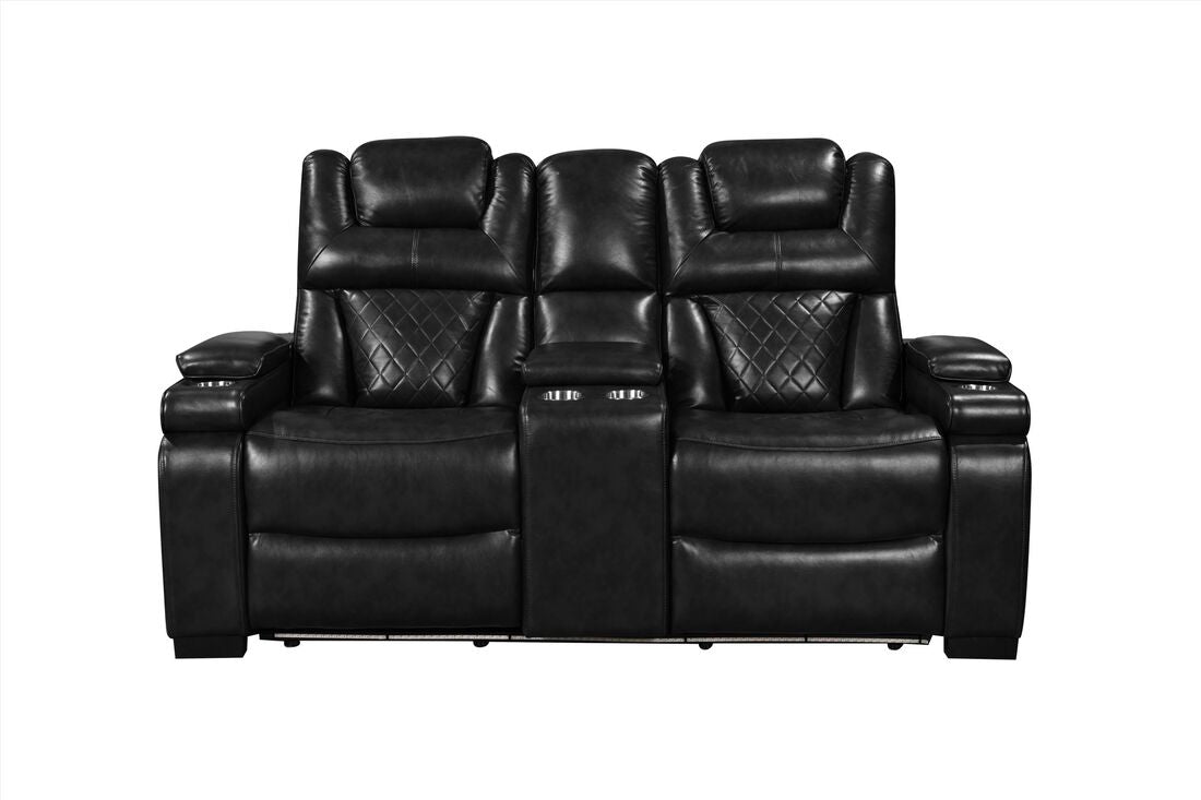 Woodland Black 3PC Power Reclining Set